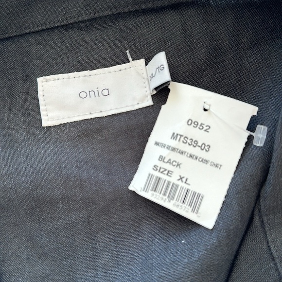 Men’s Onia Black Short Sleeve Button Down | XL - Picture 4 of 4